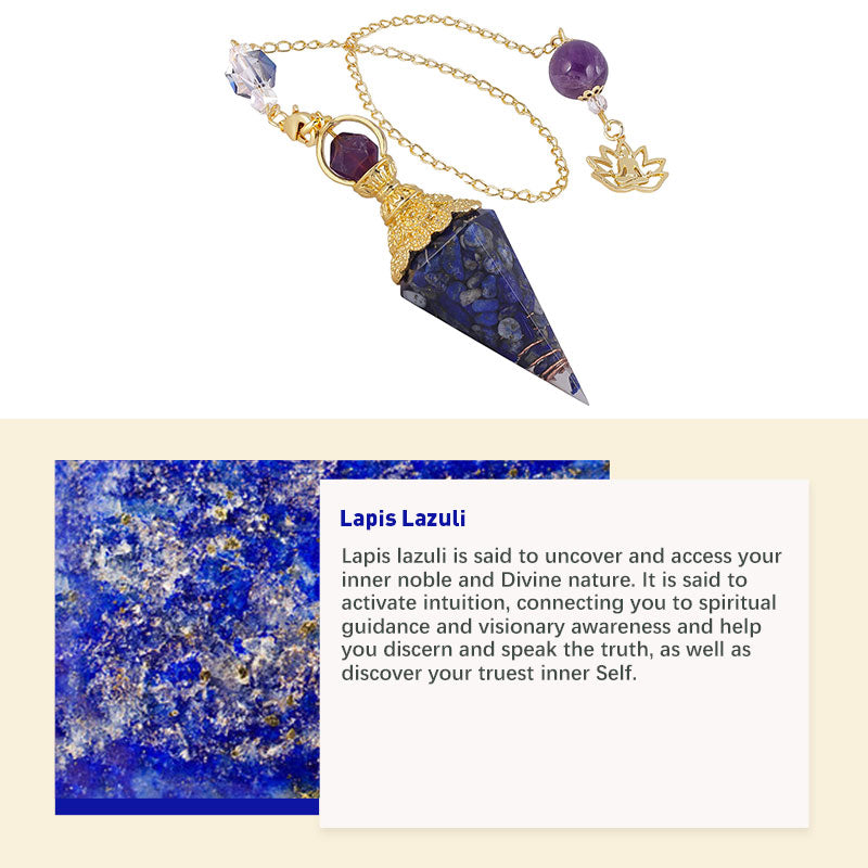 Natural Crystal Stone Pendulum - image 11