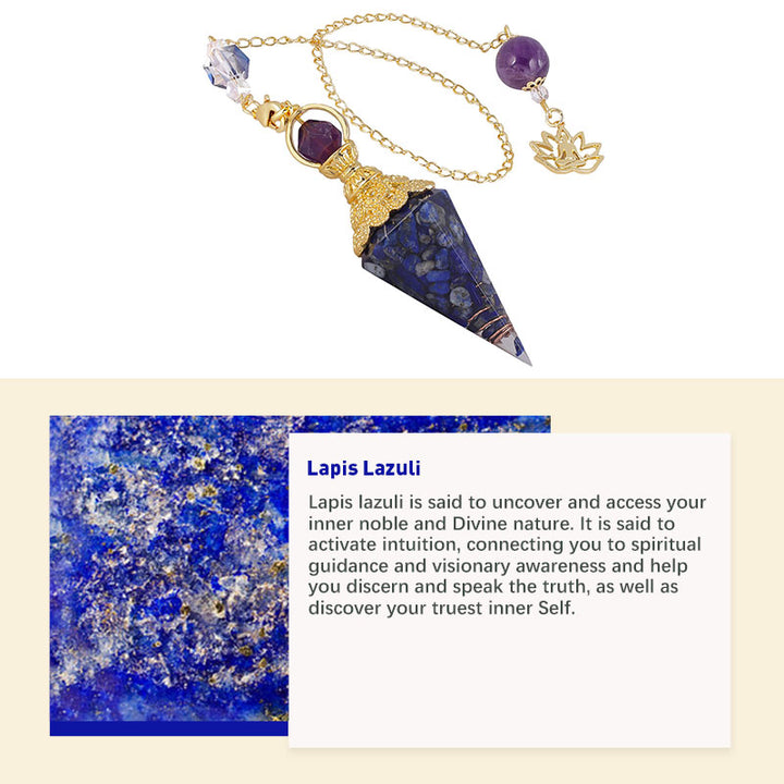 Natural Crystal Stone Pendulum - image 11