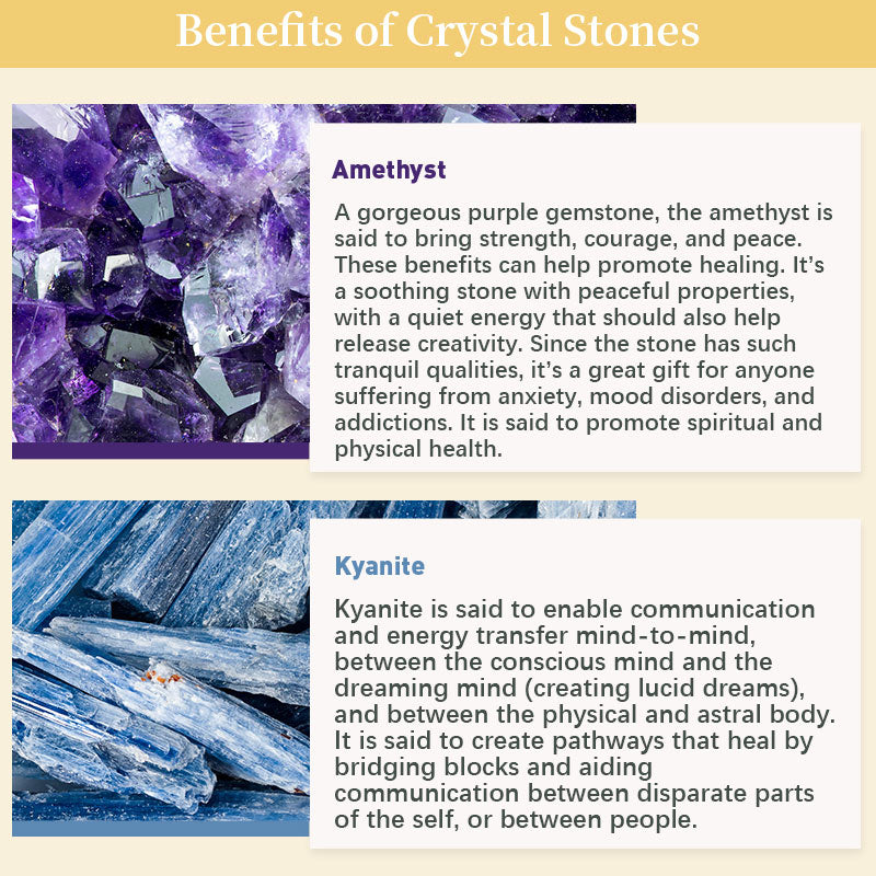 Amethyst with Kyanite Natural Orgone Pyramid - image 6