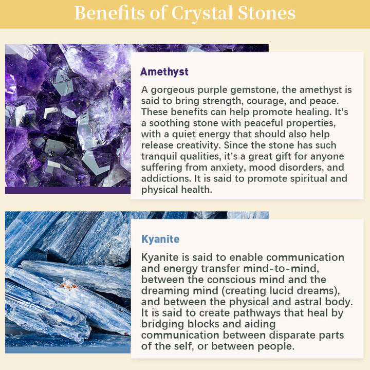 Amethyst with Kyanite Natural Orgone Pyramid - image 6