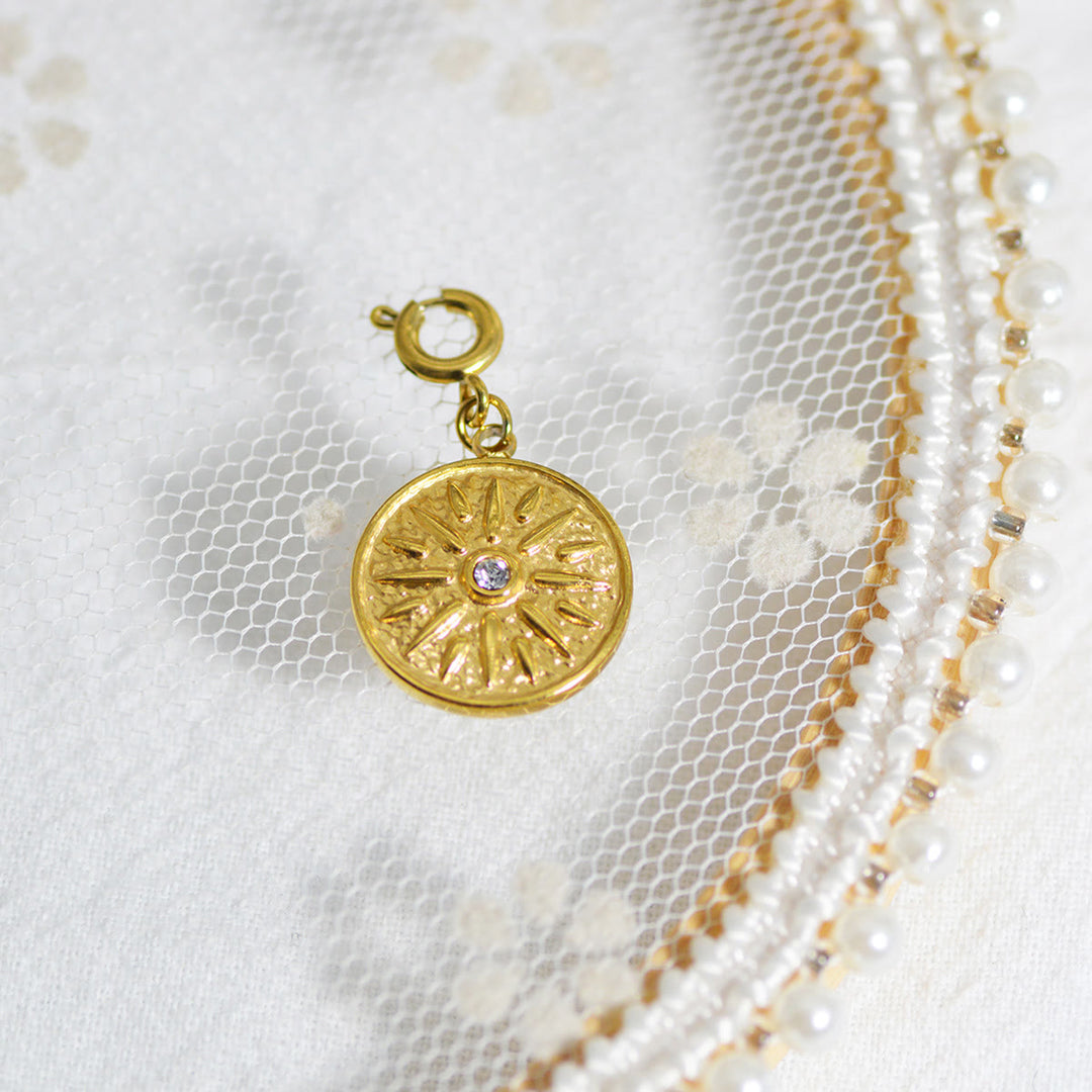 Olivenorma Geometric Round Or Water Drop Crystal Gold Pendant Necklace - Round & White Zircon #4 - Necklace #5 - image 38