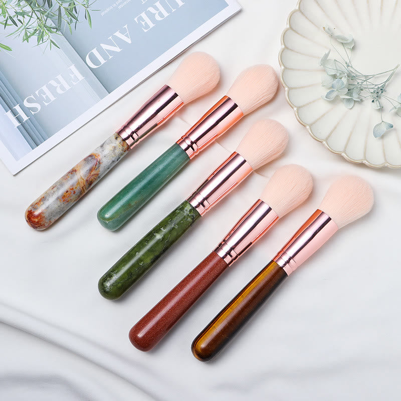 Olivenorma Natural Crystal Makeup Brush Handle Gemstone Decoration - Mahogany Obsidian - Blush Brush - image 1