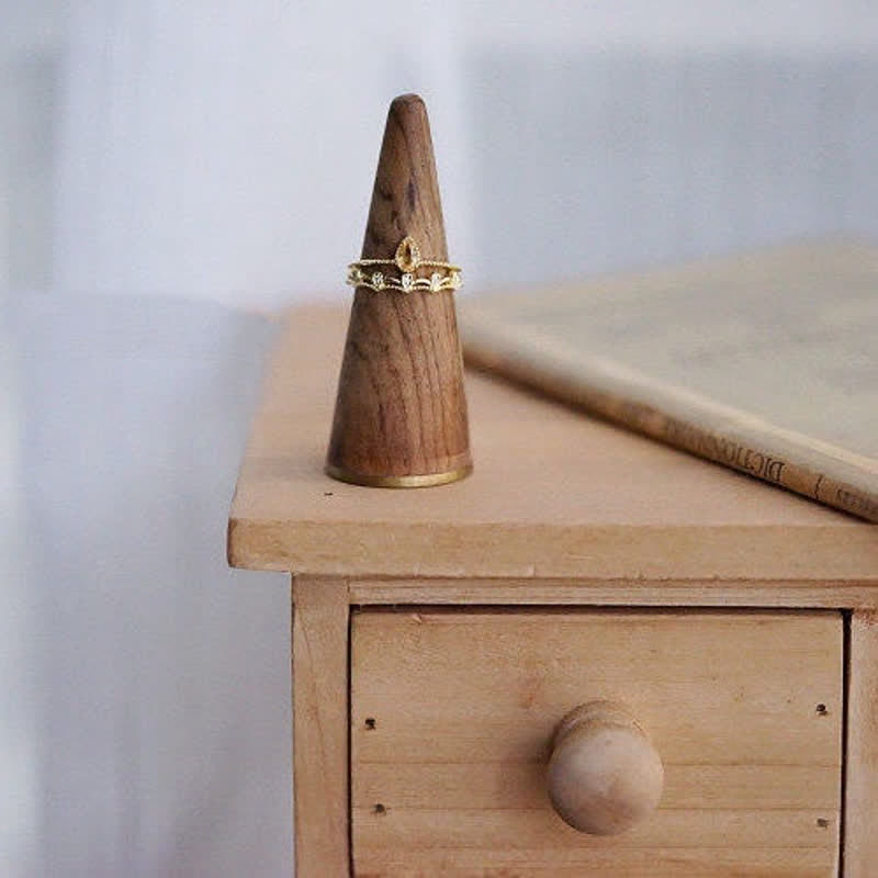 Olivenorma Delicate Citrine Zircon Lace Adjustable Ring - image 4