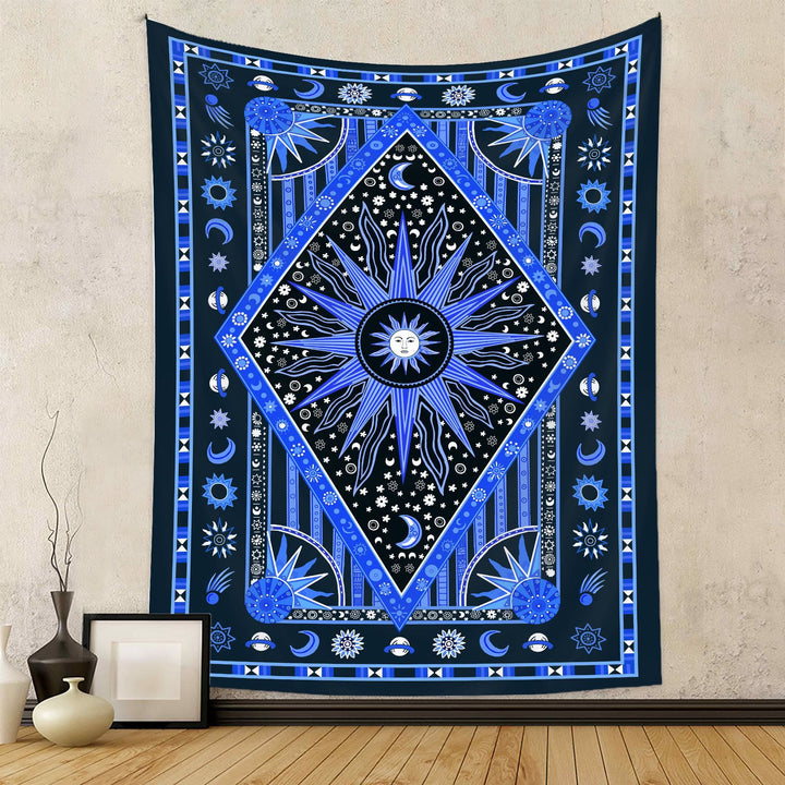 Olivenorma Sun Rays Moon Bohemia Tapestry - 180*230cm - Blue - Flannel - image 42