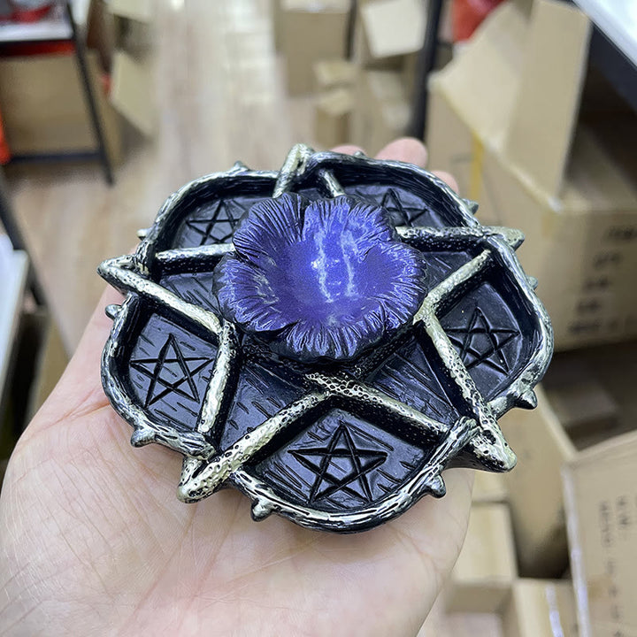 Olivenorma Star Sphere Crystal Ball Stand Decoration - Golden Five Star Edge - image 3