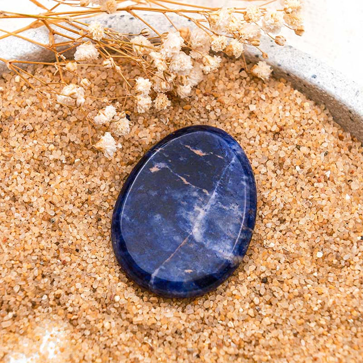 Olivenorma Sodalite Calm Thumb Worry Stone - image 2