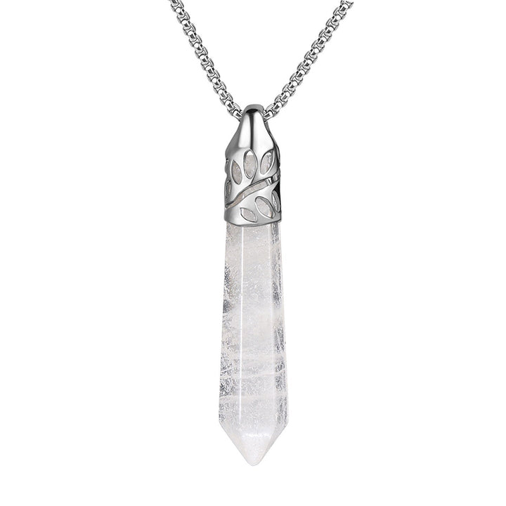 Crrystal Bullet Protection Gemstone Necklace - Clear Crystal - image 10
