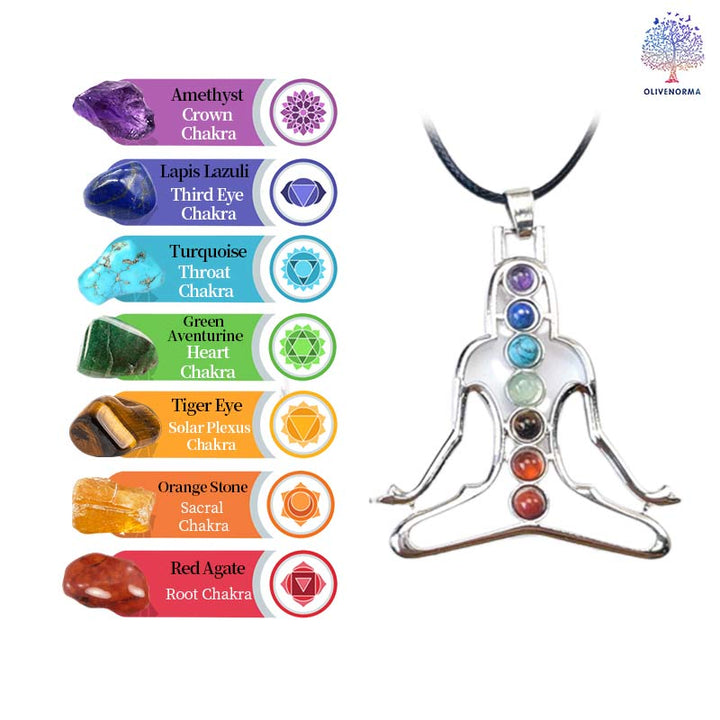 Olivenorma Chakra Meditation Necklace - image 5
