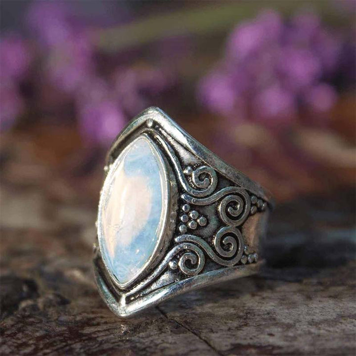 Olivenorma Moonstone Healing Protection Ring - 10 - image 0