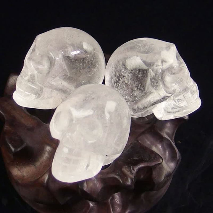 Clear Crystal Skull Decoration - image 1