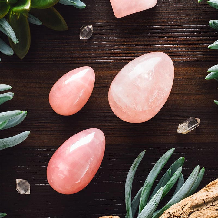 Easter Rose Quartz Dancing Star Crystal Egg - image 13