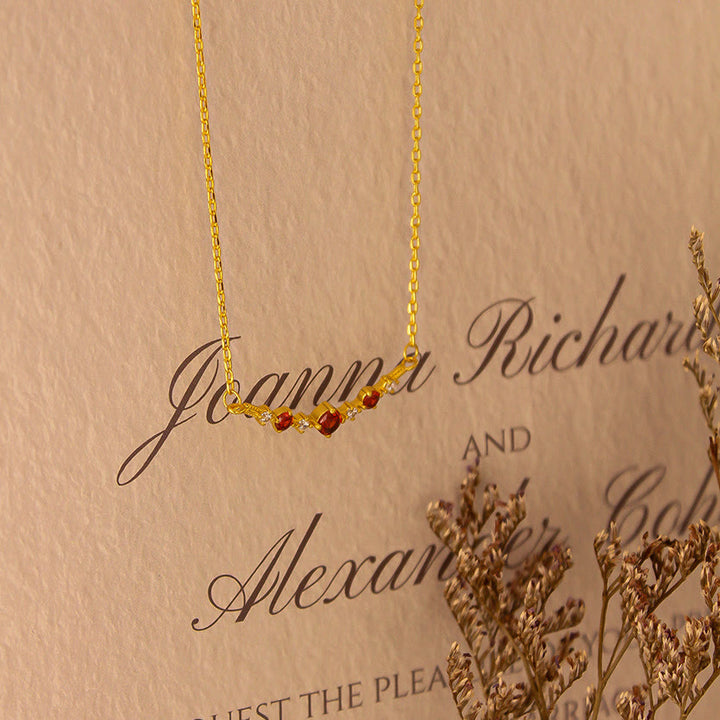 Olivenorma "Symbol of Independence" Garnet Diamond Necklace - image 14