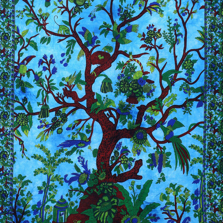 Olivenorma Green Tree Of Life Wall Hanging Psychedelic Tapestry - image 12