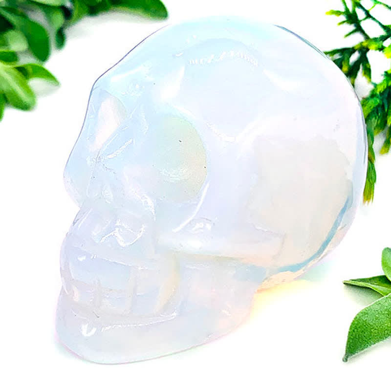 Olivenorma Opalite Crystal Skull Decoration - image 3