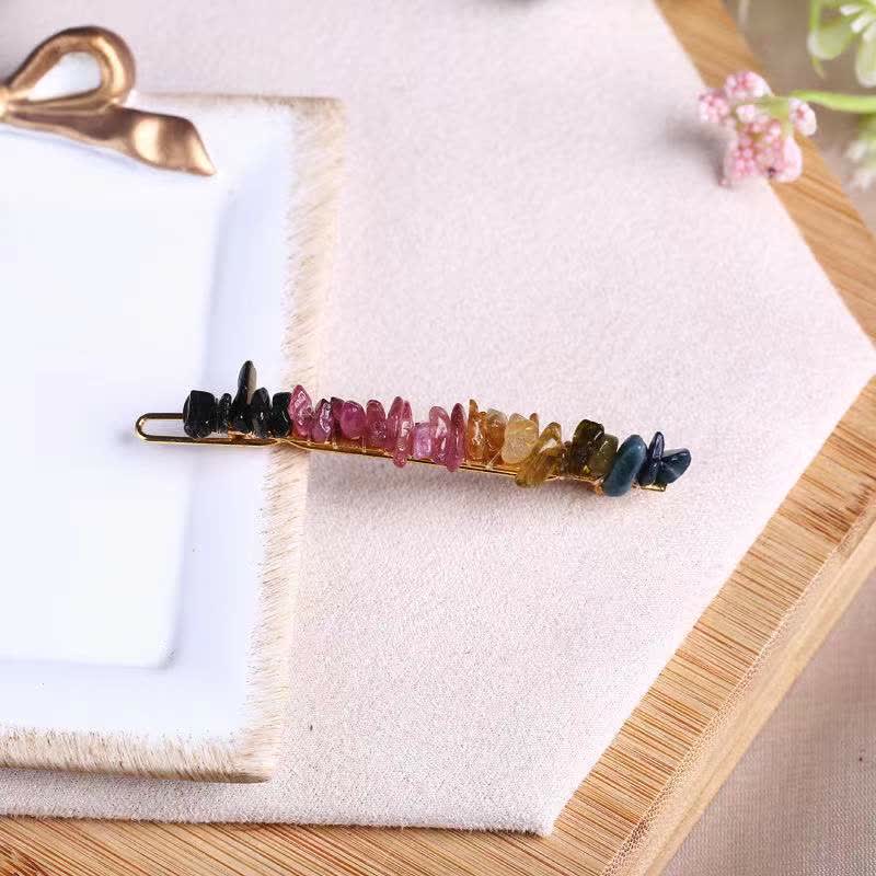 Olivenorma Natural Broken Crystal Hairpin - Colourful Crystals - image 26