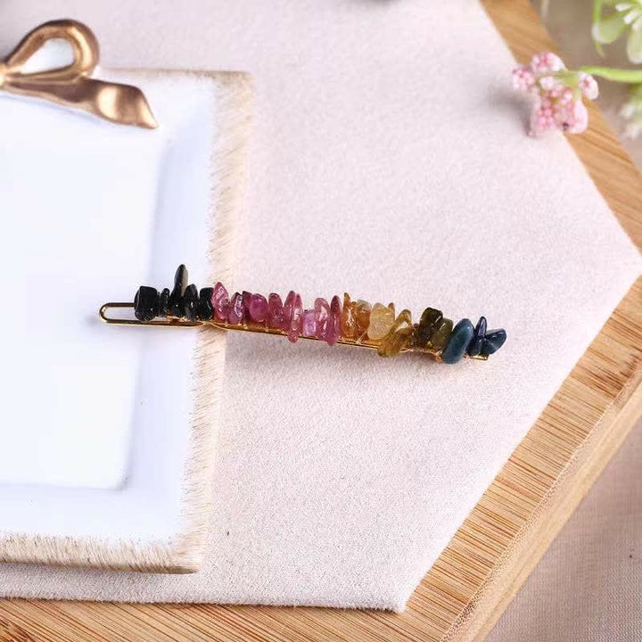 Olivenorma Natural Broken Crystal Hairpin - Colourful Crystals - image 26