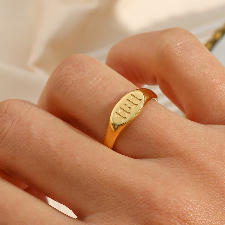 Olivenorma 11:11 Angel Number Dainty Necklace And Ring - image 17
