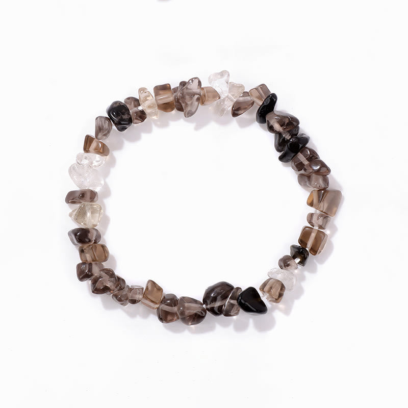 Olivenorma Colorful Natural Irregular Gravel Bracelet - Smoky Quartz - image 36