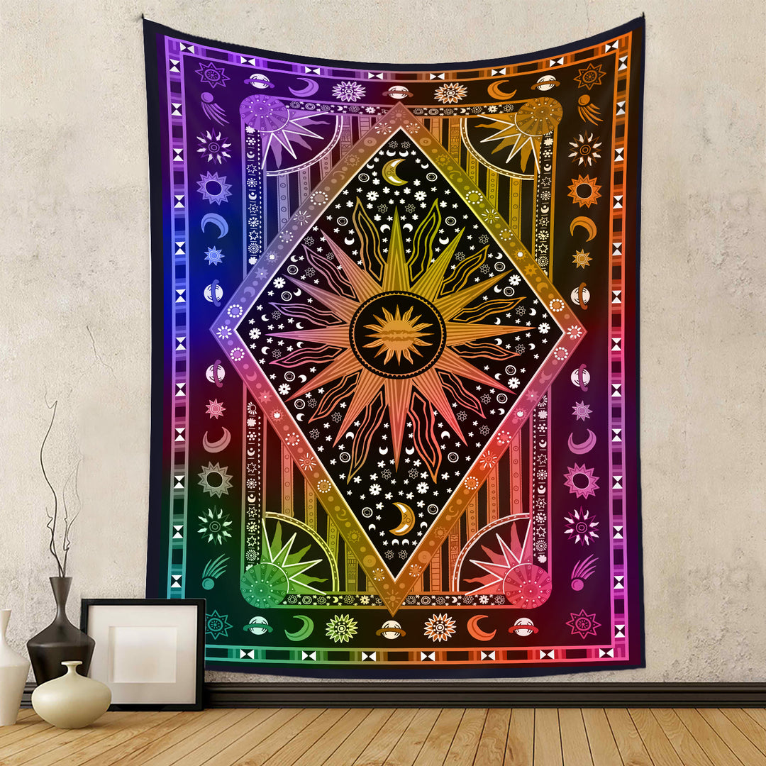 Olivenorma Sun Rays Moon Bohemia Tapestry - image 22