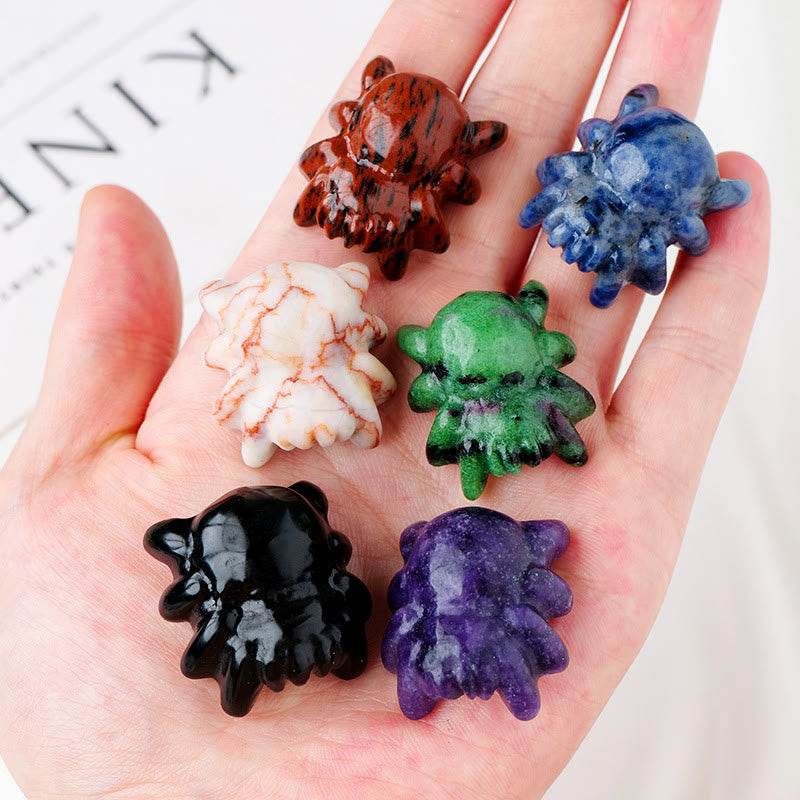 Olivenorma Natural Crystal Spider Carving Gemstone Decoration - image 37