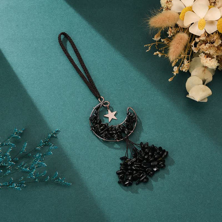Olivenorma Moon And Star Chakra Crystal Wind Chime - image 13