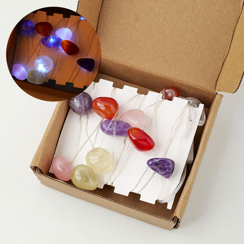 Olivenorma Natural Crystal Polished Stones Lamp Christmas Atmosphere Decoration - image 3