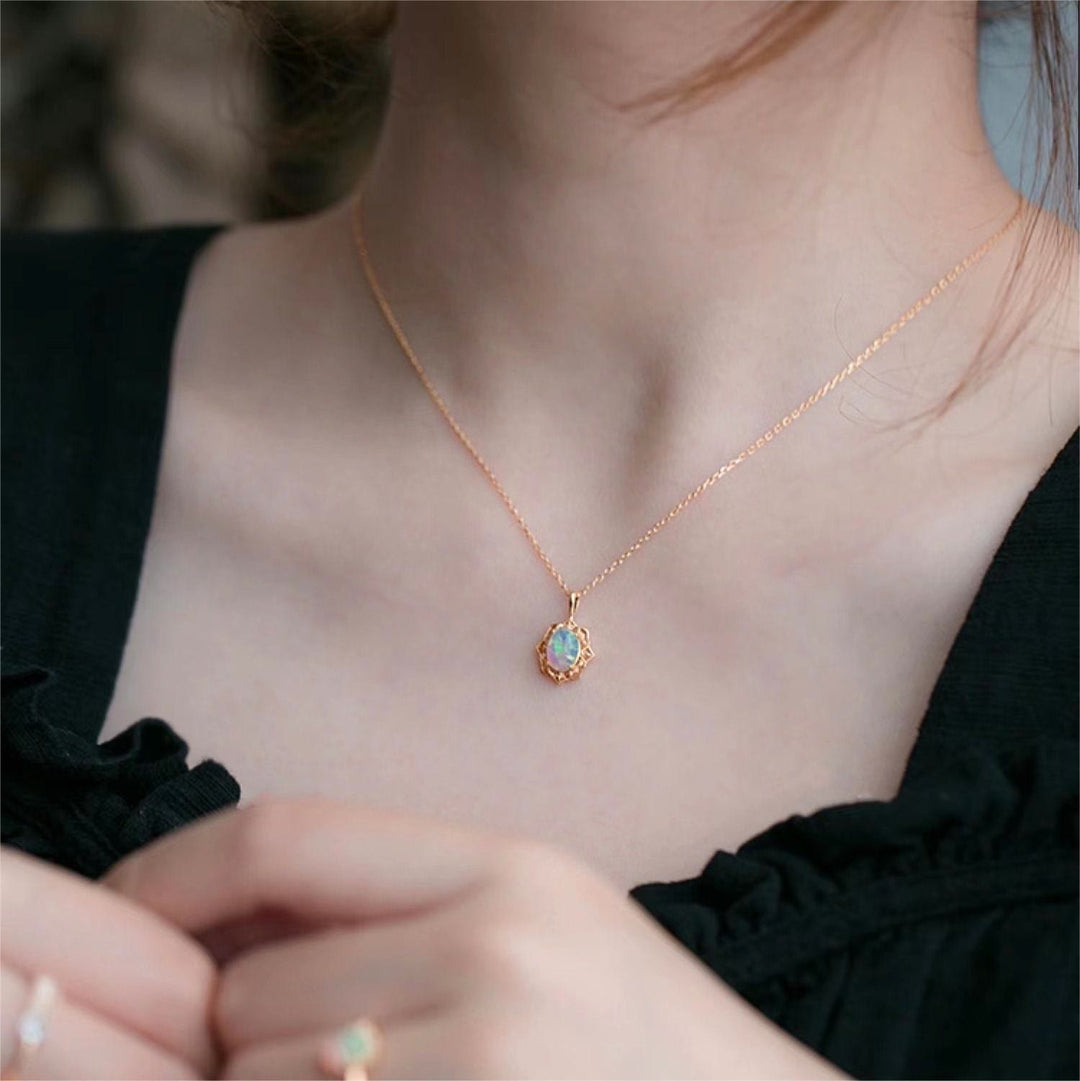Olivenorma Vintage Style Copper Lace Adjustable Necklace - image 1
