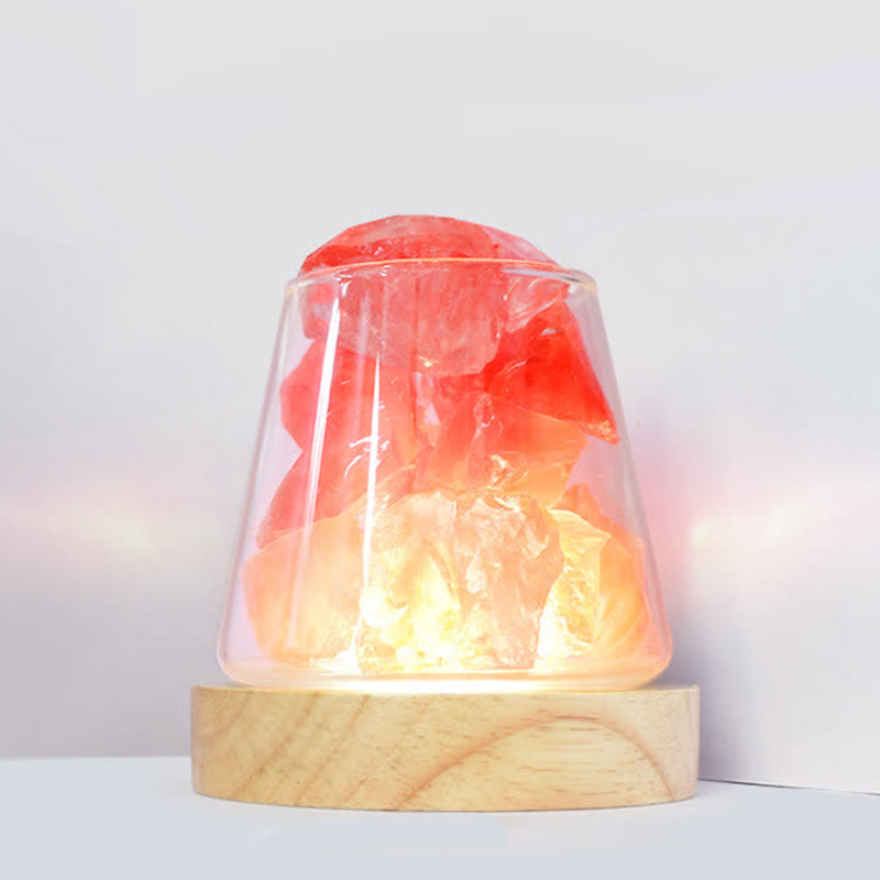 Four Seasons -  Essential Oil Diffuser Crystal Aromatherapy Lamp - Red Quartz - Mint - image 5