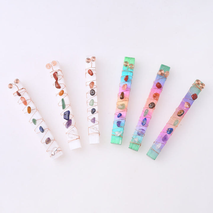 Olivenorma Chakra Moroccan Plaster Crystal Wands - image 0
