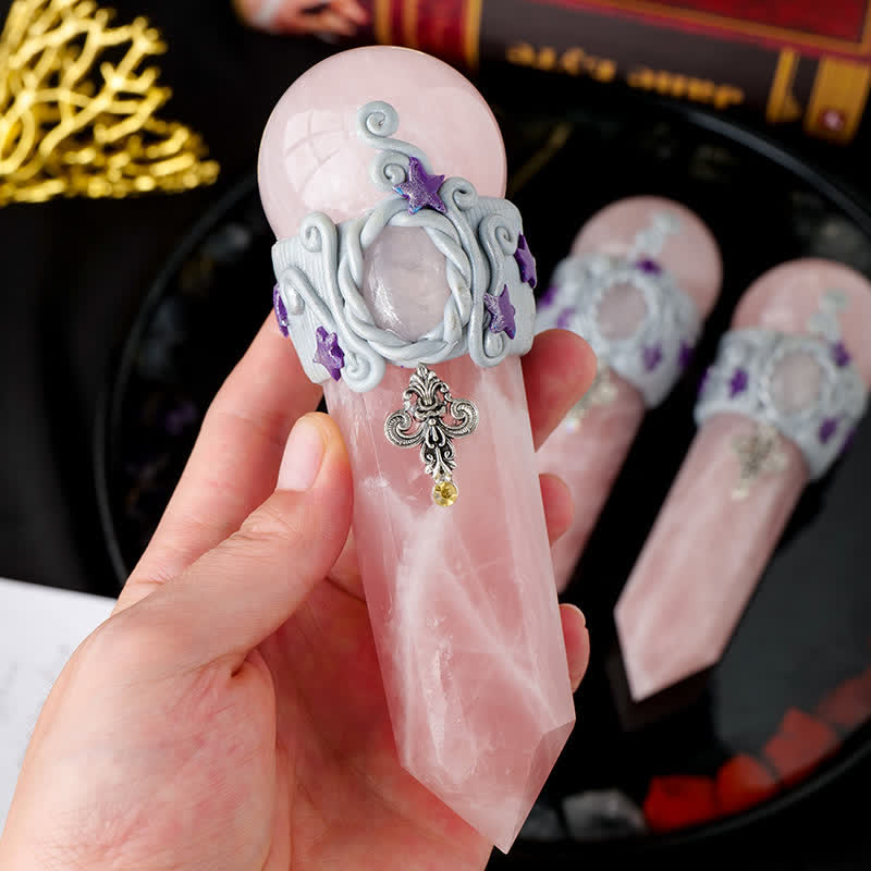  Olivenorma Natural Rose Quartz Crystal Wands - image 1