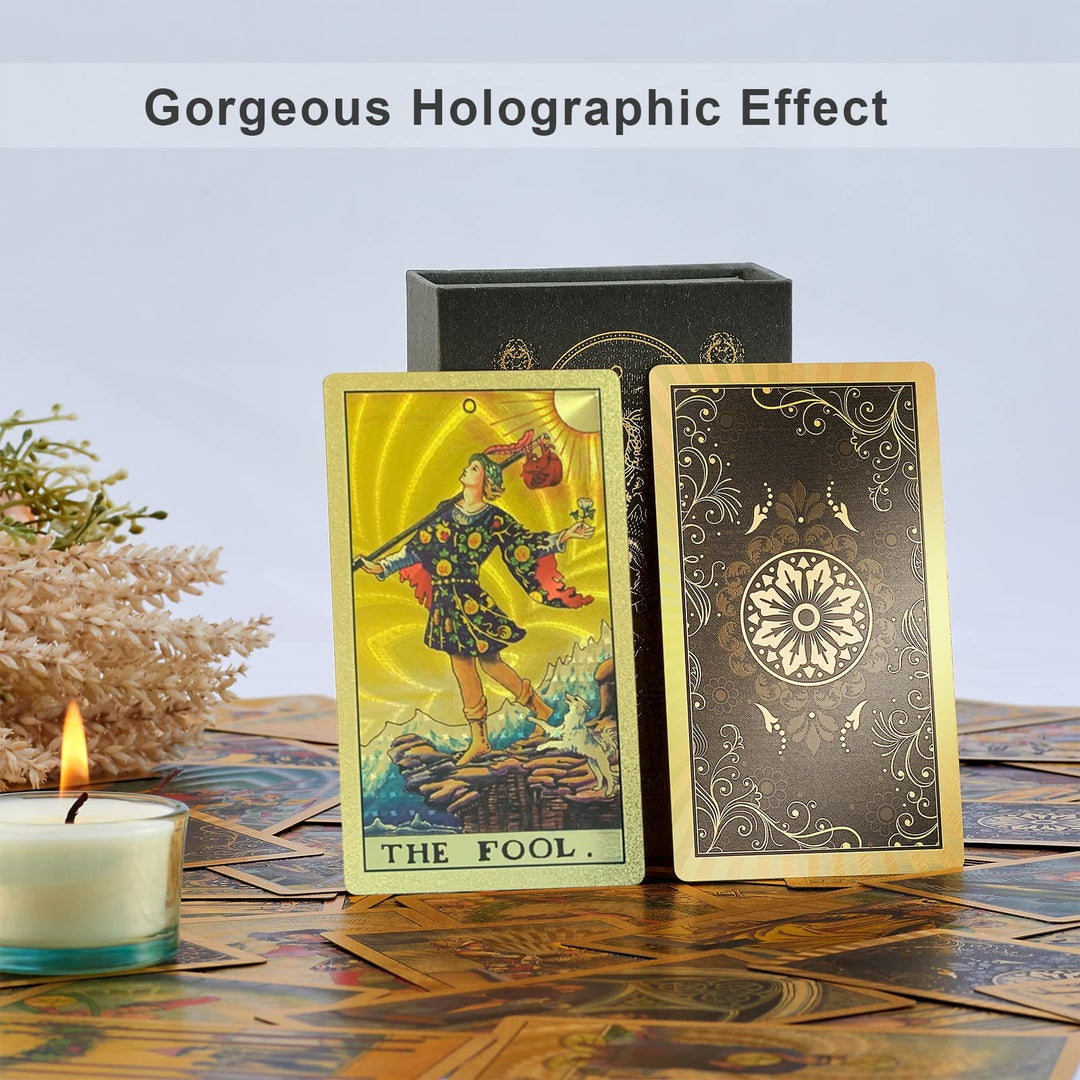 Olivenorma Bronzing Back Pattern Tarot Deck Cards Set - image 1