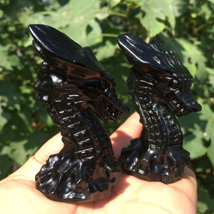 Olivenorma Obsidian Yooperlite Stone Longhorn Ornament Gemstone Decoration - image 1