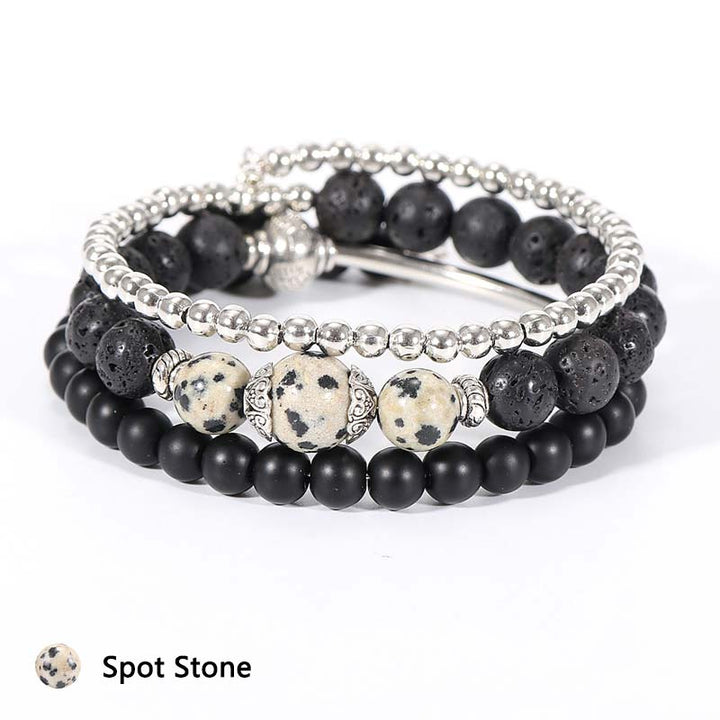 Natural Crystal Protection Stone Bracelet - Spot Stone - image 8