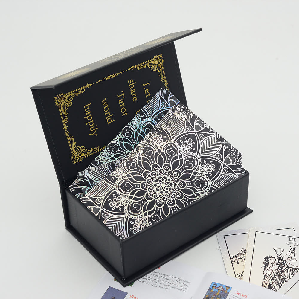 Olivenorma Bronzing Gold Foil Laser Bright Tarot Deck Cards - image 2
