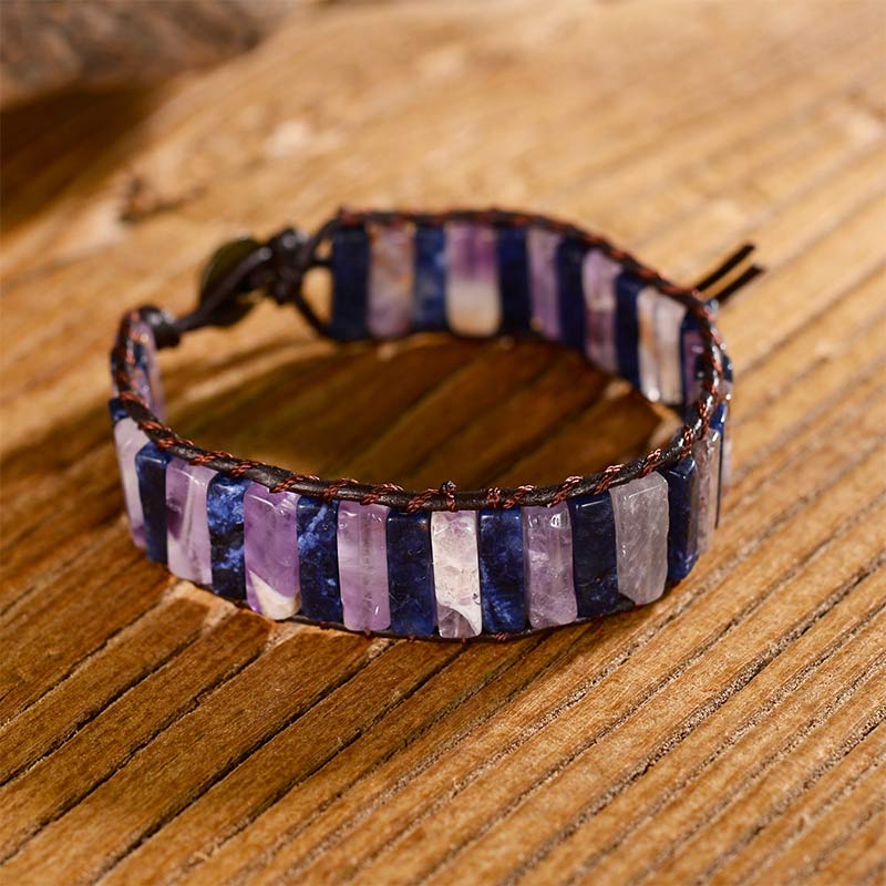 Amethyst Lapis Lazuli Bracelet - image 1