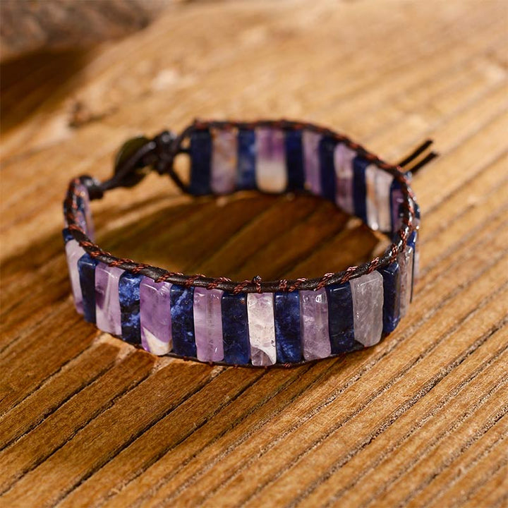 Amethyst Lapis Lazuli Bracelet - image 1
