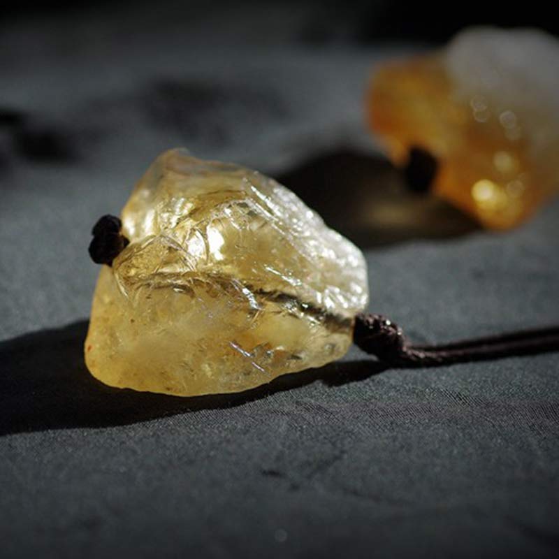 Natural Citrine Prosperity Gemstone Neclace - image 4