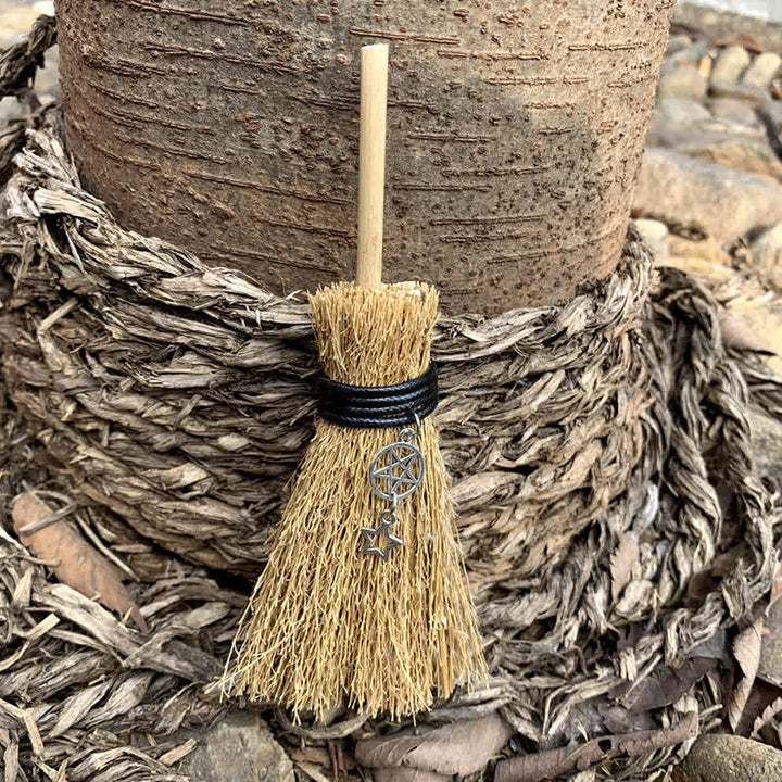 Olivenorma Handmade Mini Broom Crystal Ornamet - Pentagram & Star - image 33