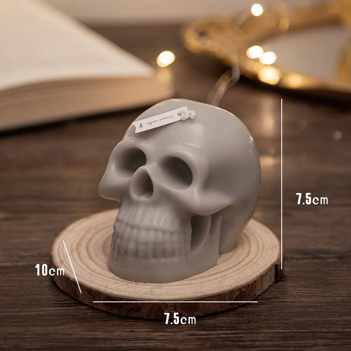 Olivenorma Multicolor Skull Scented Candle - Gray & Blackberry Basil - image 5