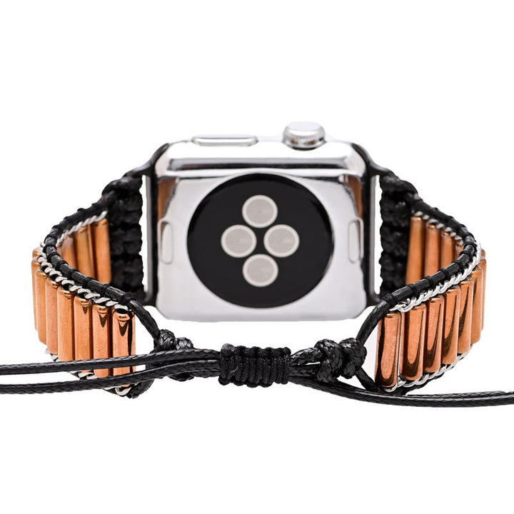 Olivenorma Cylindrical Copper Tube Handwoven Apple Watch Strap - image 3