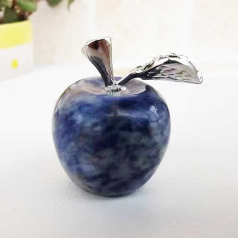 Olivenorma Peace Fruit Apple Gemstone Decoration - Sodalite - image 7