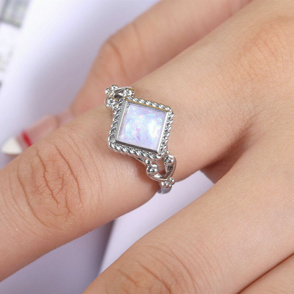 Olivenorma Oval Cut Fire Opal Ring - image 1