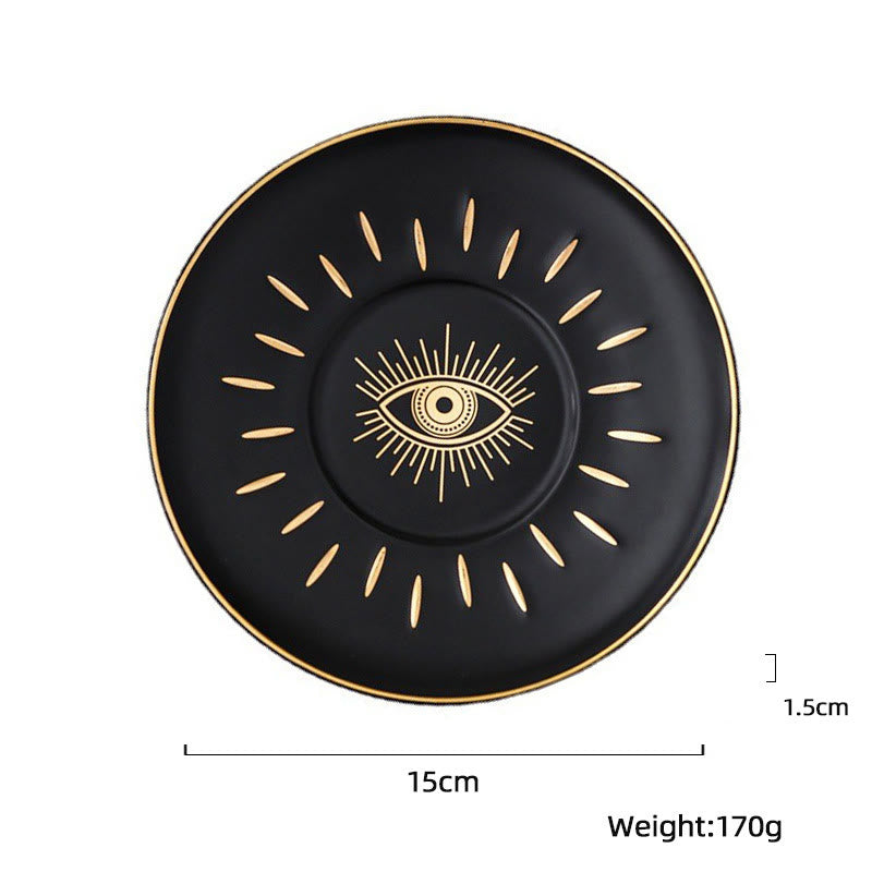 Olivenorma Evil Eye Ceramic Jewelry Storage Tray Coaster - image 2