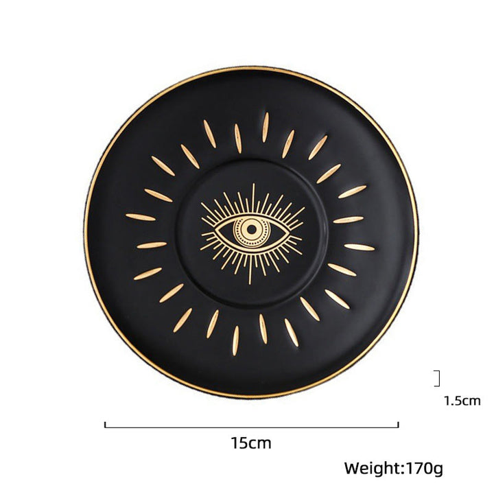 Olivenorma Evil Eye Ceramic Jewelry Storage Tray Coaster - image 2