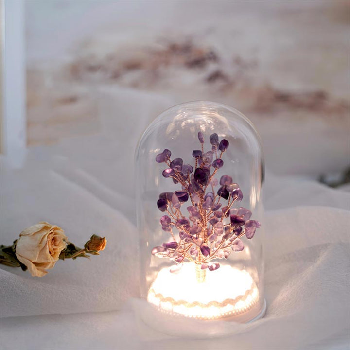 Olivenorma Christmas Tree Crystal Stone Night Light Decoration - image 5