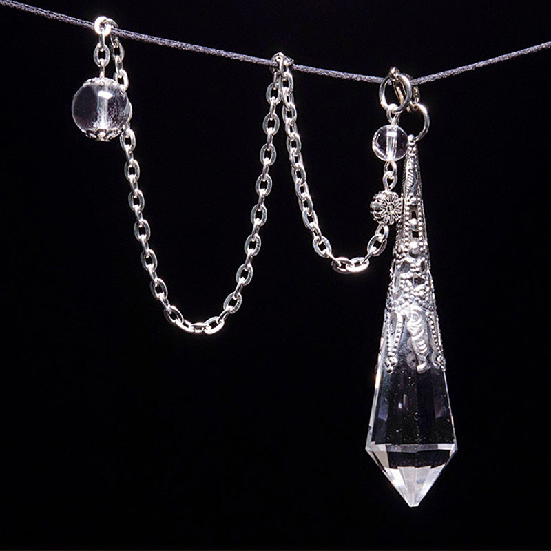 Clear Crystal Meditation Pendulum - image 4