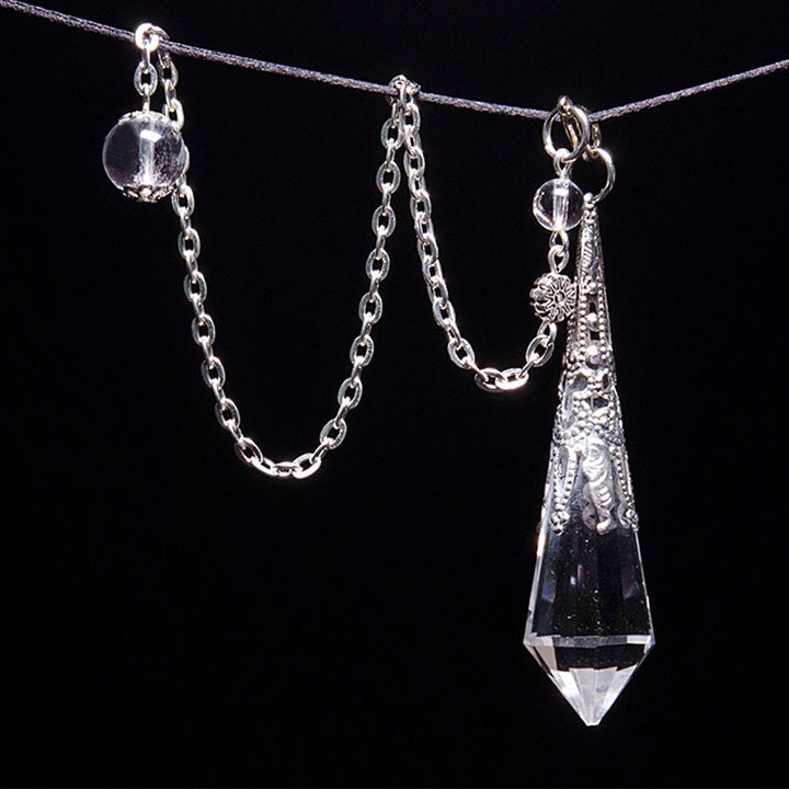Clear Crystal Meditation Pendulum - image 4