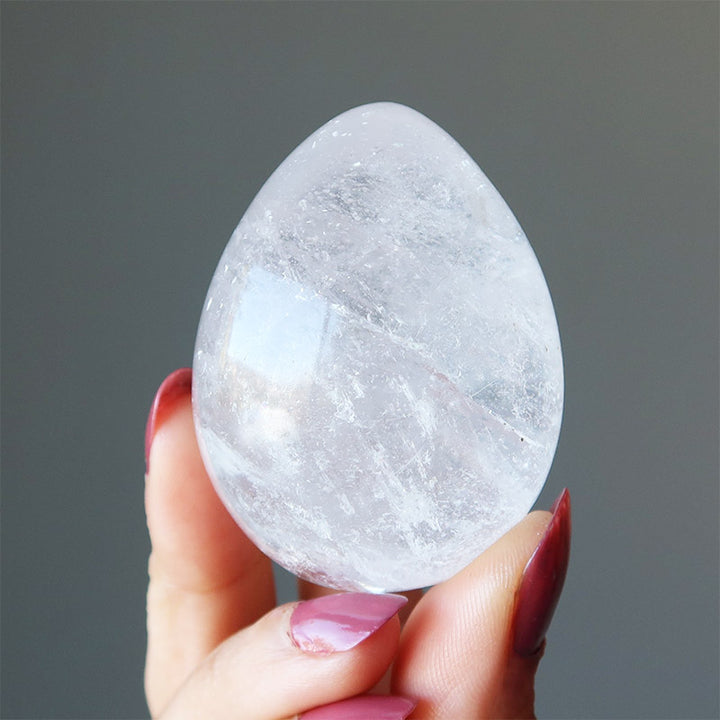Easter Clear Quartz Miracle of Life Crystal Egg - image 8