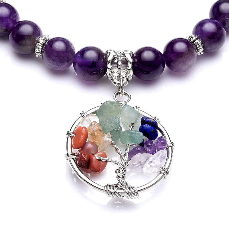 Chakra Tree Of Life Amethyst Bracelet - image 4