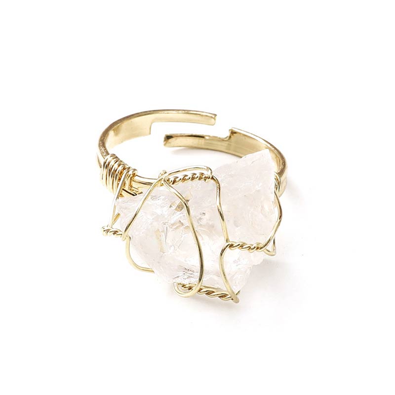 Natural Crystal Irregular Ring - image 15
